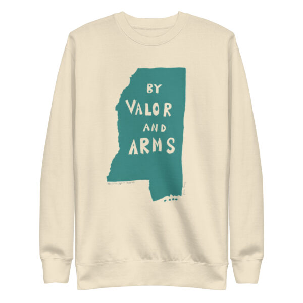 Mississippi and Motto Unisex Premium Sweatshirt - Image 2